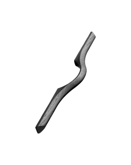 Black sculpted wave handle