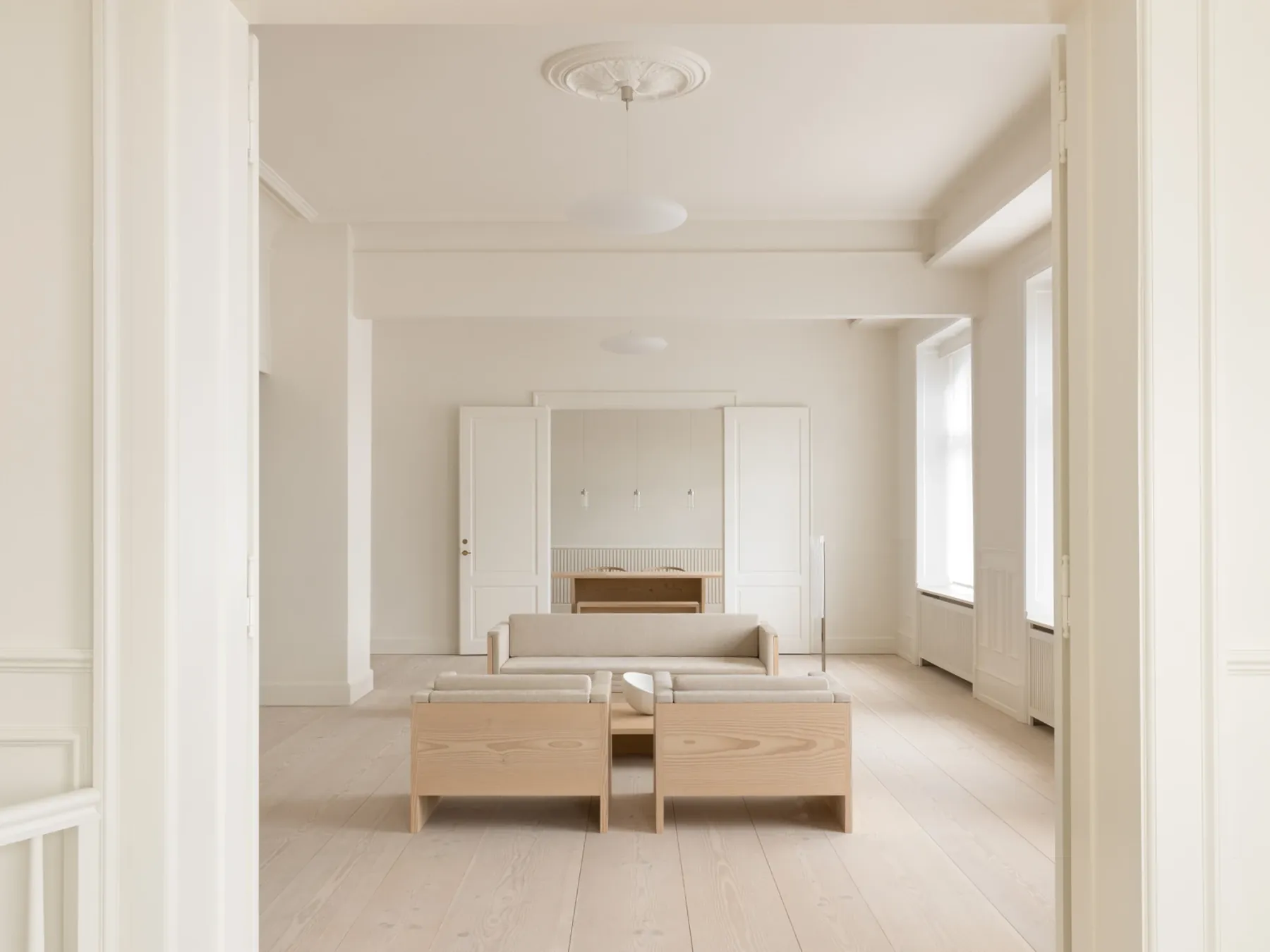 Dinesen floor in John Pawson apartment