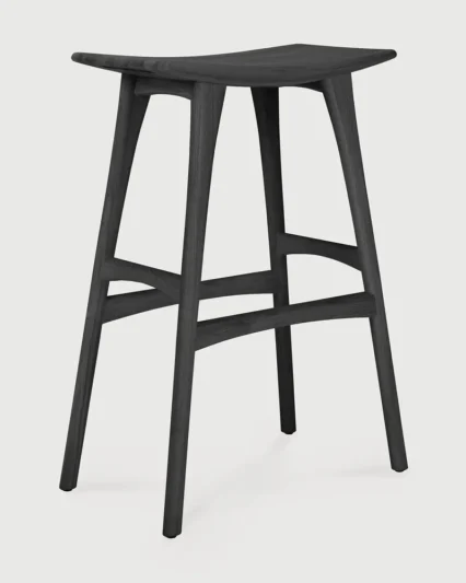 Ethnicraft black oak Osso bar stool