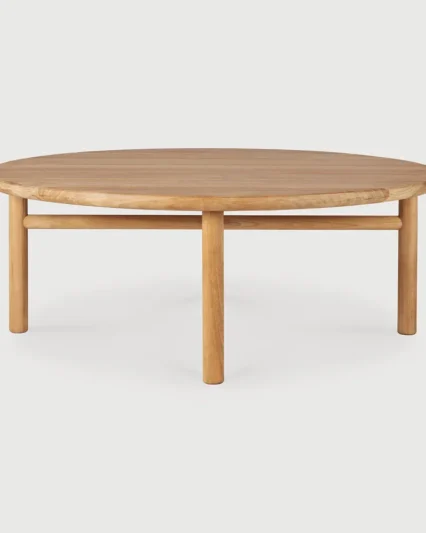 Ethnicraft Teak Quatro round outdoor coffee table
