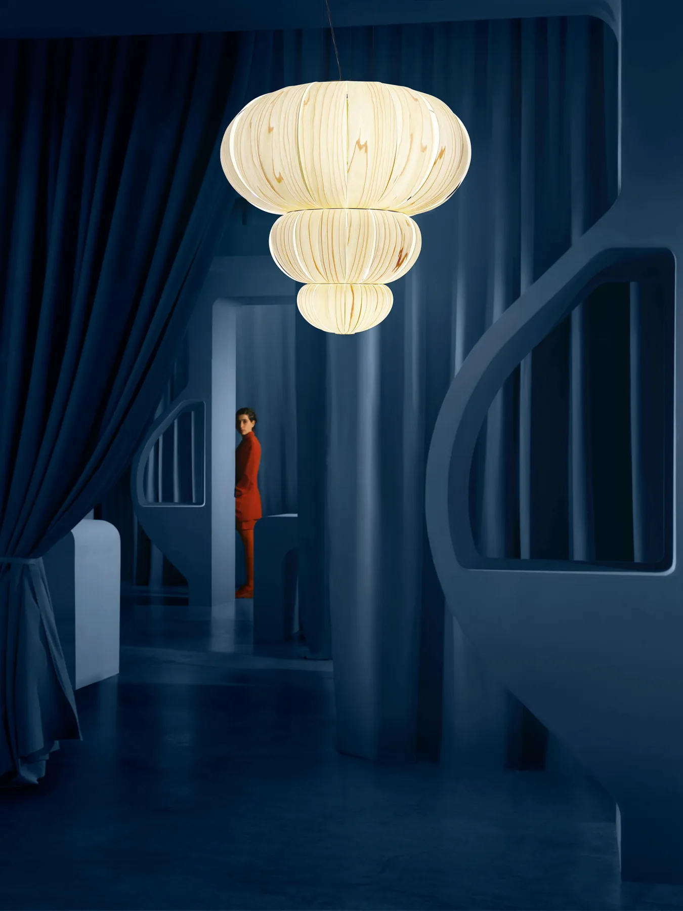 LZF Arabesco wood veneer lamp