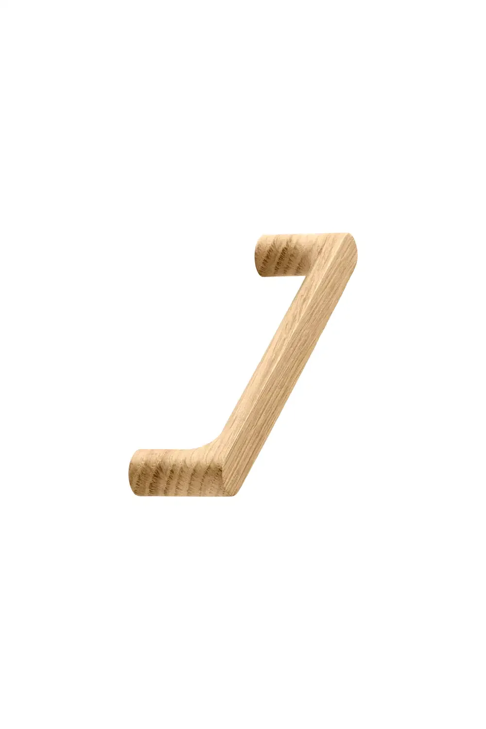 Oak U-shaped handle