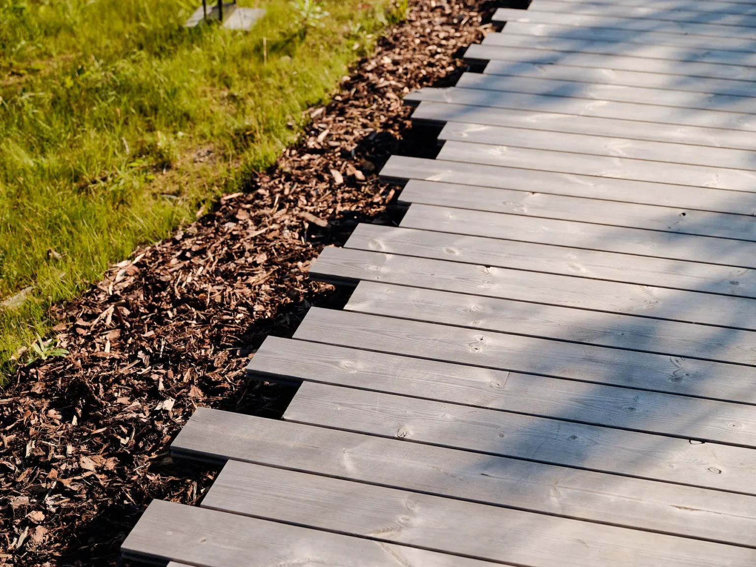 Thermo-pine decking — Dharma Resort, Estonia