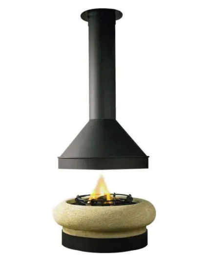 Traforart Zeus central fireplace